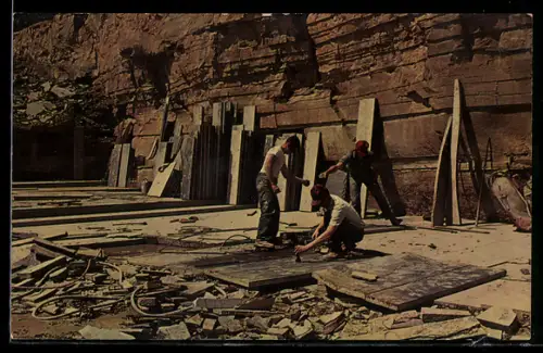 AK Pennsylvania Blue Stone, Steinbruch