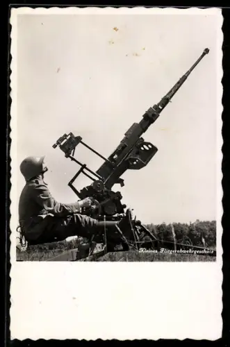 Foto-AK Artillerie légère anti-avions, schweizer Flak, kleines Fliegerabwehrgeschütz