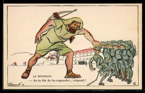 Künstler-Lithographie sign. Clement: Le Revenant, Wilhelm Tell