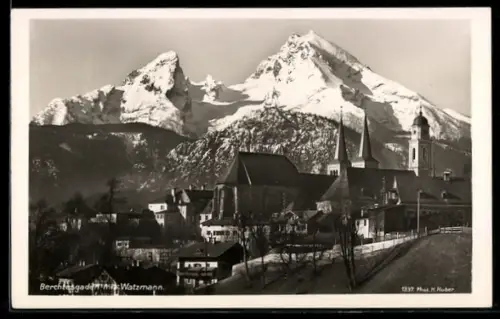 AK Berchtesgaden, Mit Watzmann