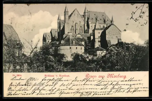 AK Marburg, Schloss von Nordost