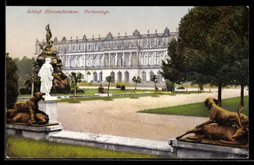 AK Herrenchiemsee, Schloss Herrenchiemsee, Parkanlage