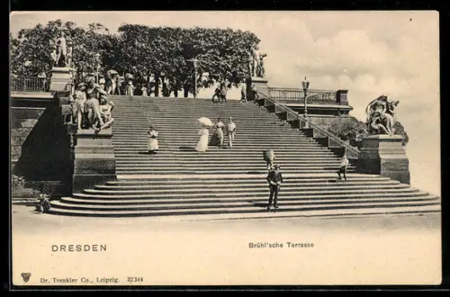 AK Dresden, Brühl`sche Terrasse
