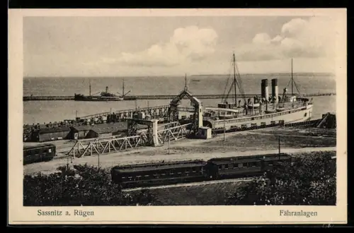 AK Sassnitz a. Rügen, Fähranlagen