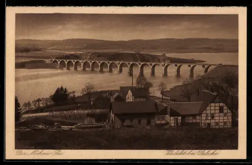 AK Günne /Soest, Viadukt beim Möhnesee