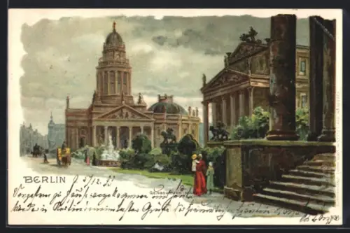 Lithographie Berlin, Gendarmenmarkt