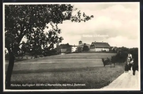 AK Höchsten, Gasthaus v. J. Kleemann mit Strassenpartie