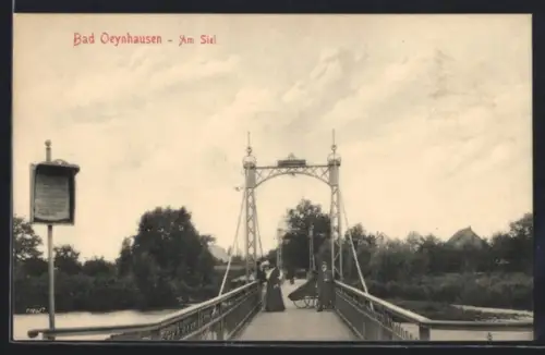 AK Bad Oeynhausen, Am Siel, Fussgängerbrücke