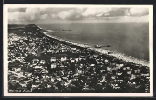 AK Ahlbeck / Ostsee, Fliegeraufnahme des Ortes
