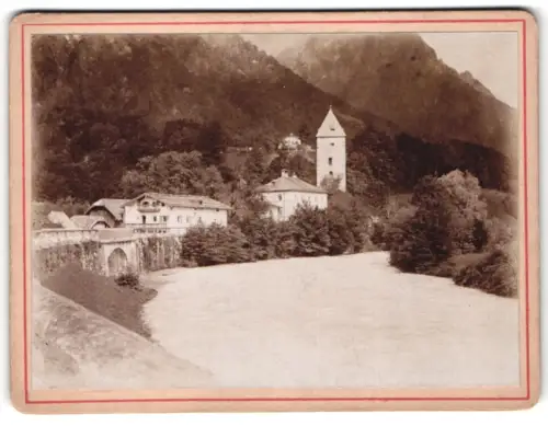 Fotografie unbekannter Fotograf, Ansicht Marktschellenberg, Blick zum Schellenberger Turm