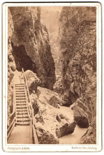 Fotografie Würthle & Sohn, Salzburg, Ansicht St. Johann /Pongau, Liechtenstein-Klamm
