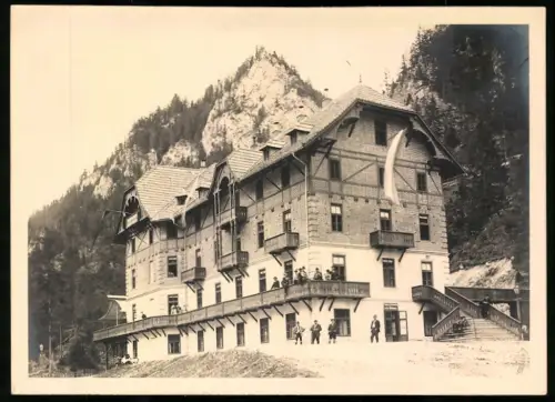 Fotografie Ansicht Aflenz / Steiermark, Hotel Fölz bei Aflenz, Hochschwab-Zugang mit Bergpanorama