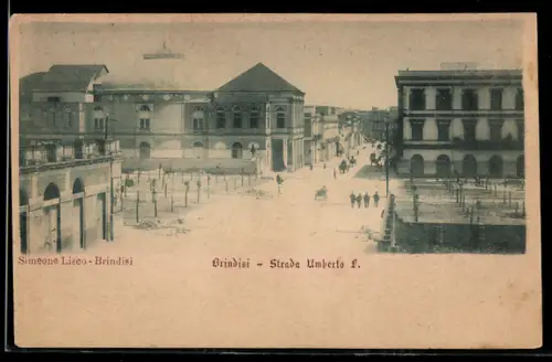 AK Brindisi, Strada Umberto I con Simeone Liceo
