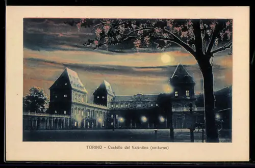 AK Torino, Castello del Valentino, notturno