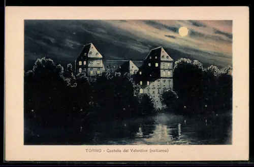 AK Torino, Castello del Valentino, notturno
