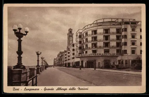 AK Bari, Lungomare, Grande Albergo delle Nazioni