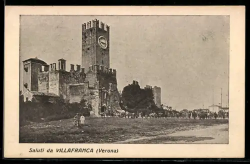AK Villafranca di Verona, Saluti dal castello con torre dell`orologio