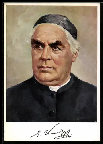 Künstler-AK Sebastian Kneipp, Namensgeber der Kneipp-Medizin und der Wasserkur