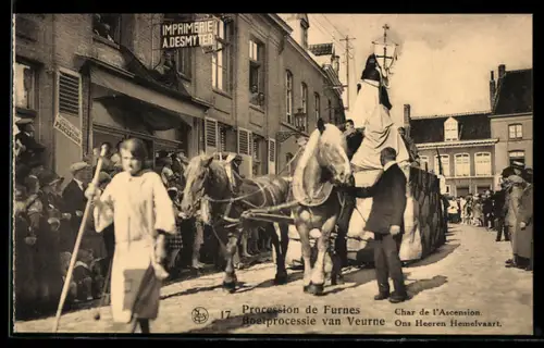 AK Furnes, Procession de Furnes, Char de l`Ascension