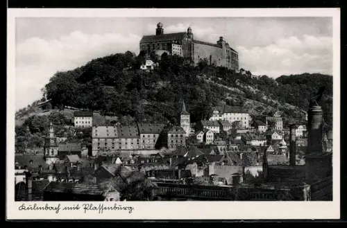 AK Kulmbach, Ortsansicht mit Plattenburg