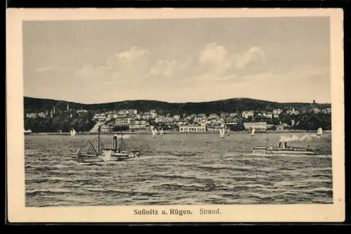 AK Sassnitz a. Rügen, Strand