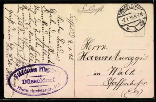 AK Düsseldorf, Rheinansicht