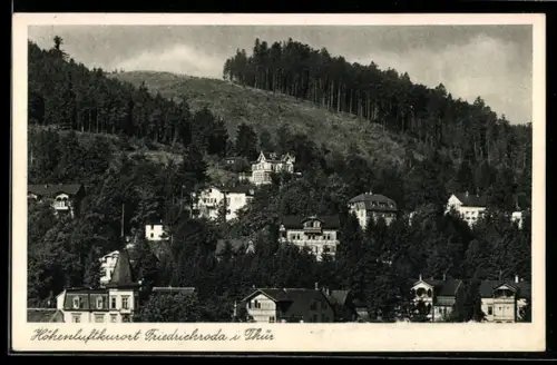 AK Friedrichroda i. Thür., Villenansicht am Waldrand