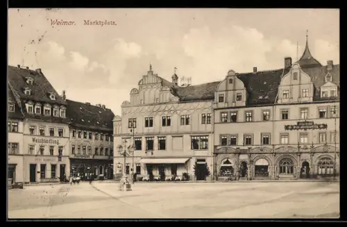 AK Weimar, Marktplatz