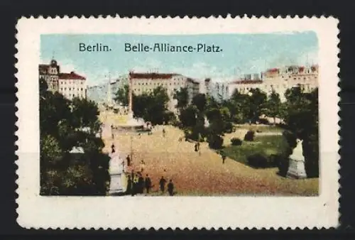 Reklamemarke Berlin, Belle-Alliance-Platz, Ortsansicht
