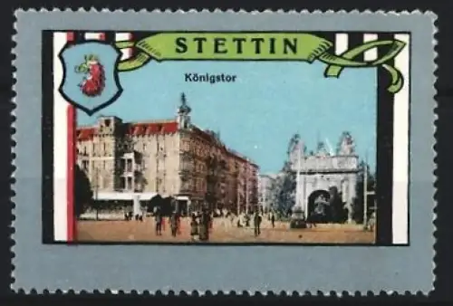 Reklamemarke Stettin, Partie am Königstor
