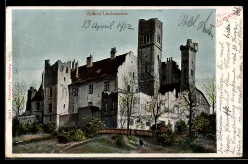 AK Lundenburg, Schloss Liechtenstein, Ruine