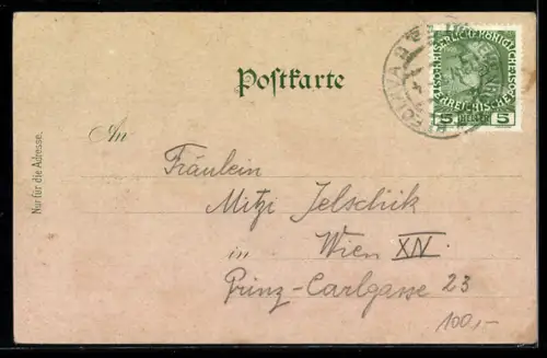 AK Lundenburg, Schloss Liechtenstein, Ruine