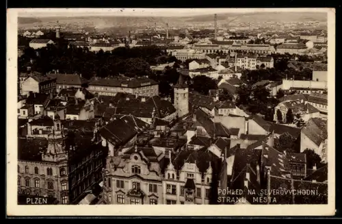 AK Plzen, Pohled na Severovýchodi, Stranu mesta
