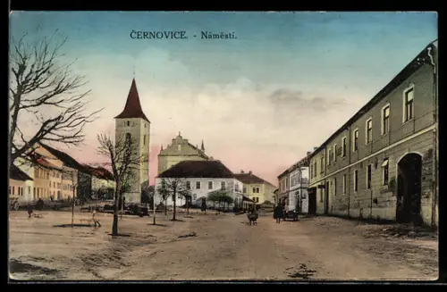 AK Cernovice u Tábora, Námestí