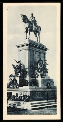 Mini-AK Reiterdenkmal auf dem Monte Gianicolo