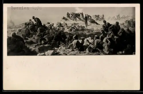 AK Österreichische Truppen 1878 in Bosnien im Kampf