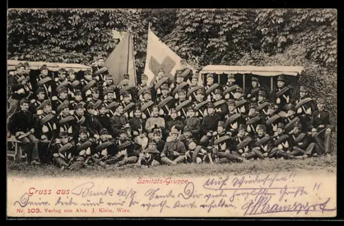 AK Österr. Rotes Kreuz, Sanitäts-Gruppe