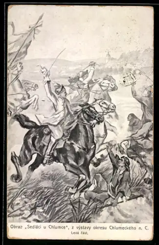 AK Österreichische Kavallerie im Kampf