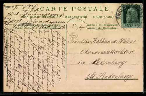 Lithographie Alpfahrt, Almauftrieb, Rinder