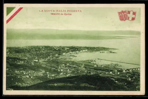 AK Trieste, Blick von Opcina