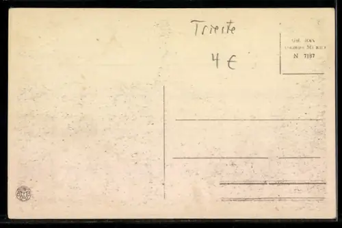 AK Trieste, Blick von Opcina