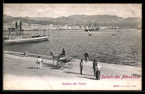AK Messina, Veduta del Porto