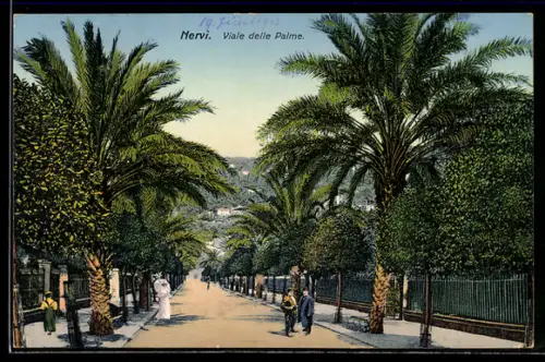 AK Nervi, Viale delle Palme, Leute