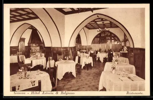 AK Genova, Hotel Astoria & Belgrano, Via Serra 1, Ristorante