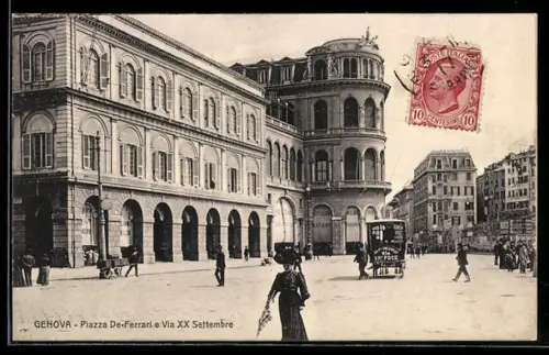 AK Genova, Piazza De-Ferrari e Via XX Settembre