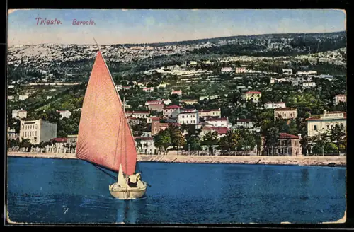 AK Trieste, Barcola, Veduta generale