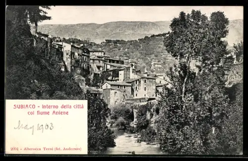 AK Subiaco, Interno della città col fiume Aniene