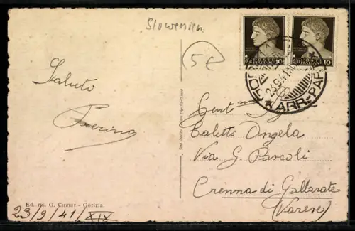 AK Gorizia, Via Roma, Strassenpartie