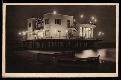 AK Anzio, Lido, Ristorante Dea Fortuna di notte