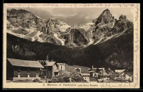 AK San Martino di Castrozza, S. Martino colla Cima Rosetta